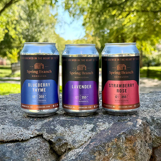 Zen Trio Kombucha Variety 12-Pack Spring Branch Kombucha