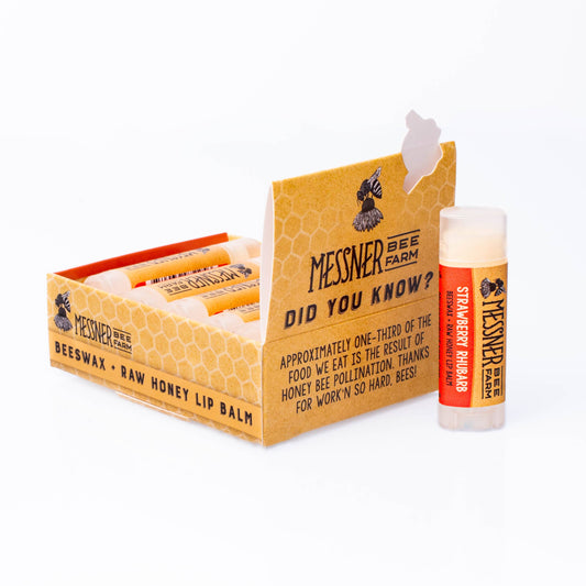 Strawberry Rhubarb Lip Balm Messner Bee Farm