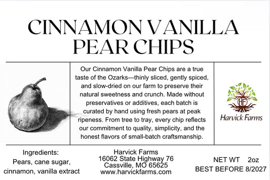 Cinnamon Vanilla Pear Chips