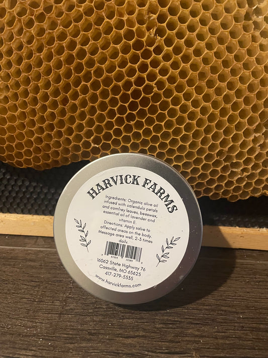Harvick Farms Earth's Embrace Salve – Soothe & Restore (4oz Tin)