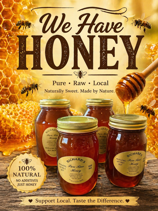 Raw Honey by Richard’s Apiaries Devora's Gardens