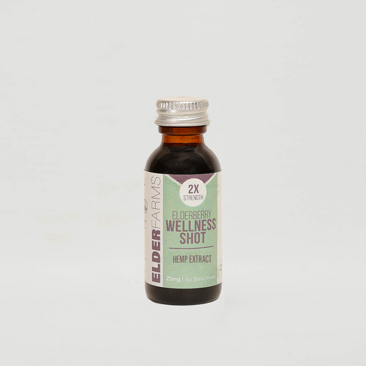 Elderberry Wellness Shot w/ 20mg Hemp (1oz) 5 Pack
