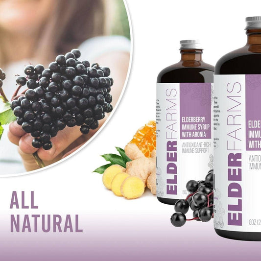 Elderberry Immune Syrup With Aronia (8oz) Elder Farms