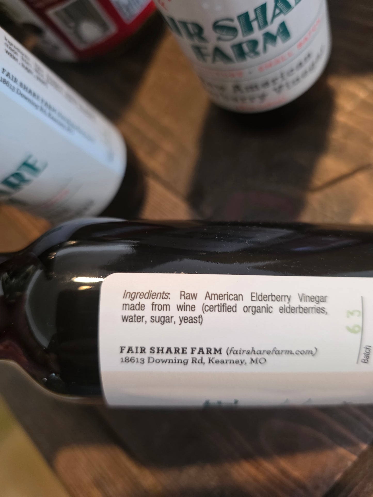 Raw American Elderberry Vinegar by Fair Share Farm
