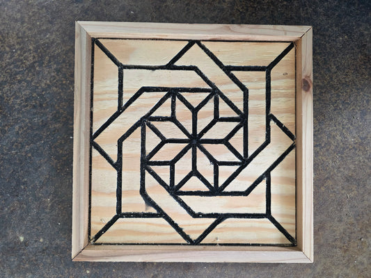 Wooden Barn Quilt 12"x12"