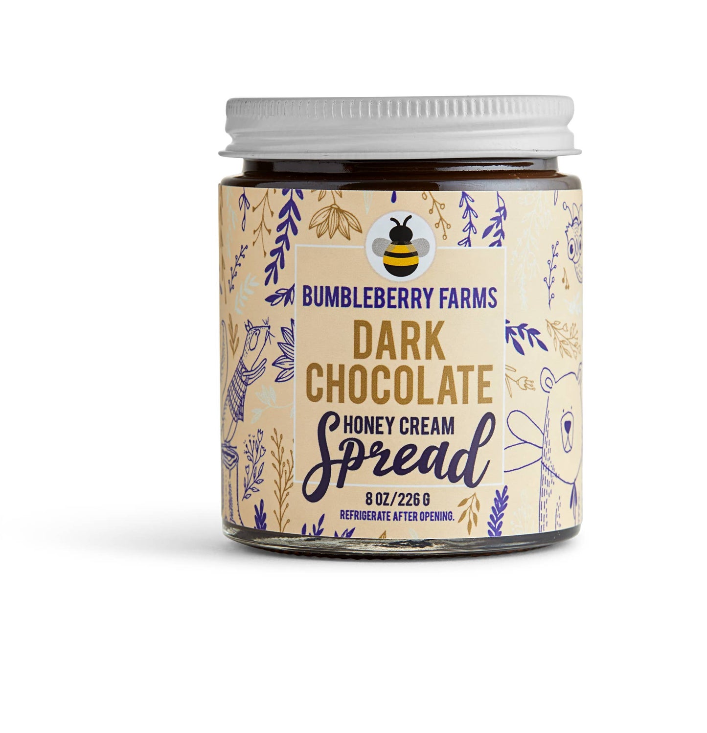Dark Chocolate Honey Cream Spread - 8 oz.