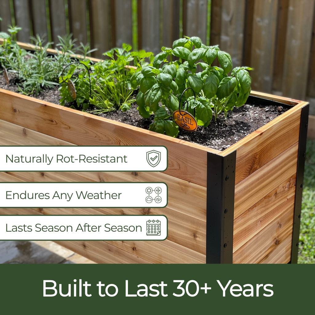 18″ x 18″ Planter Box - 24" TALL / Select Grade - Harvick Farms 
