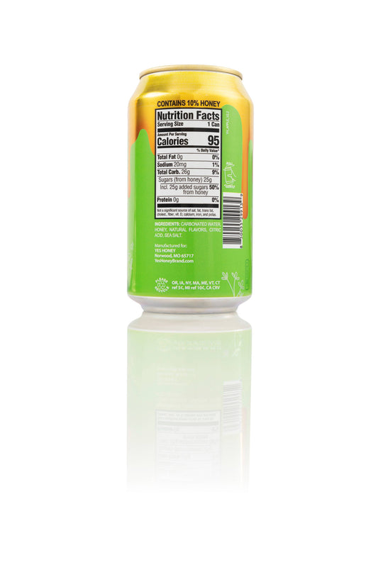 Yes Honey Apple Soda Caffeine Free | No Corn Syrup | Natural Yes Honey