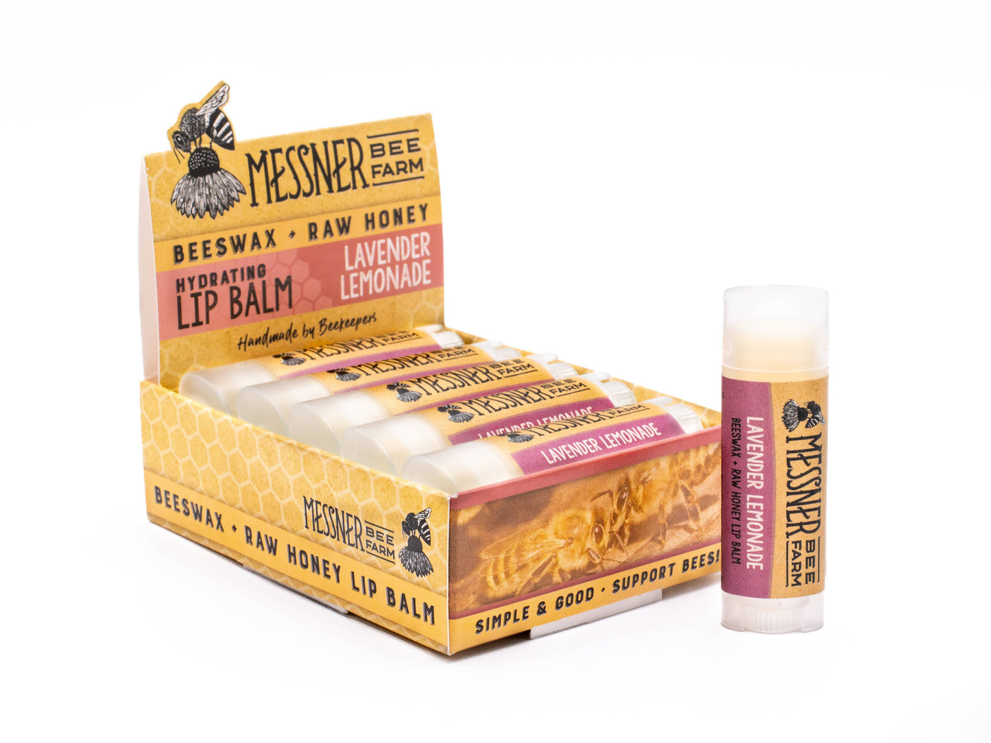 Lavender Lemonade Lip Balm Messner Bee Farm