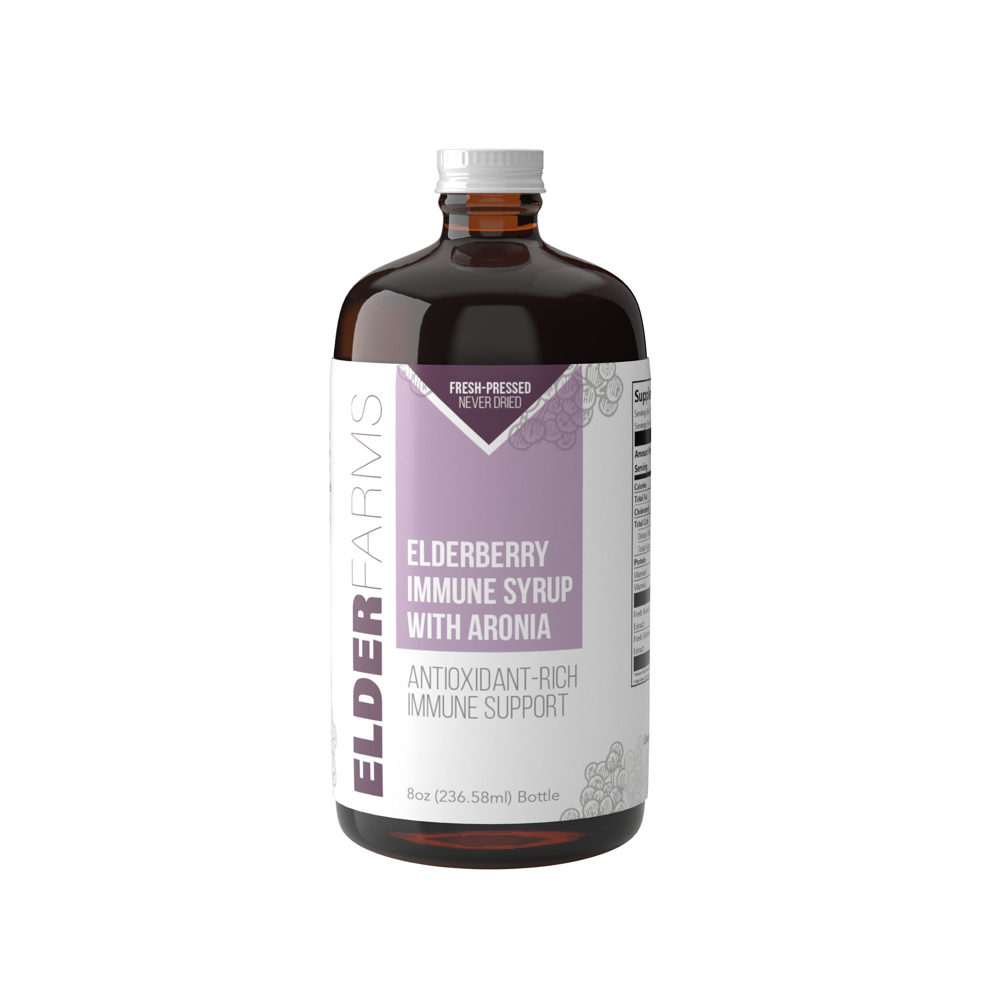 Elderberry Immune Syrup With Aronia (8oz) Elder Farms