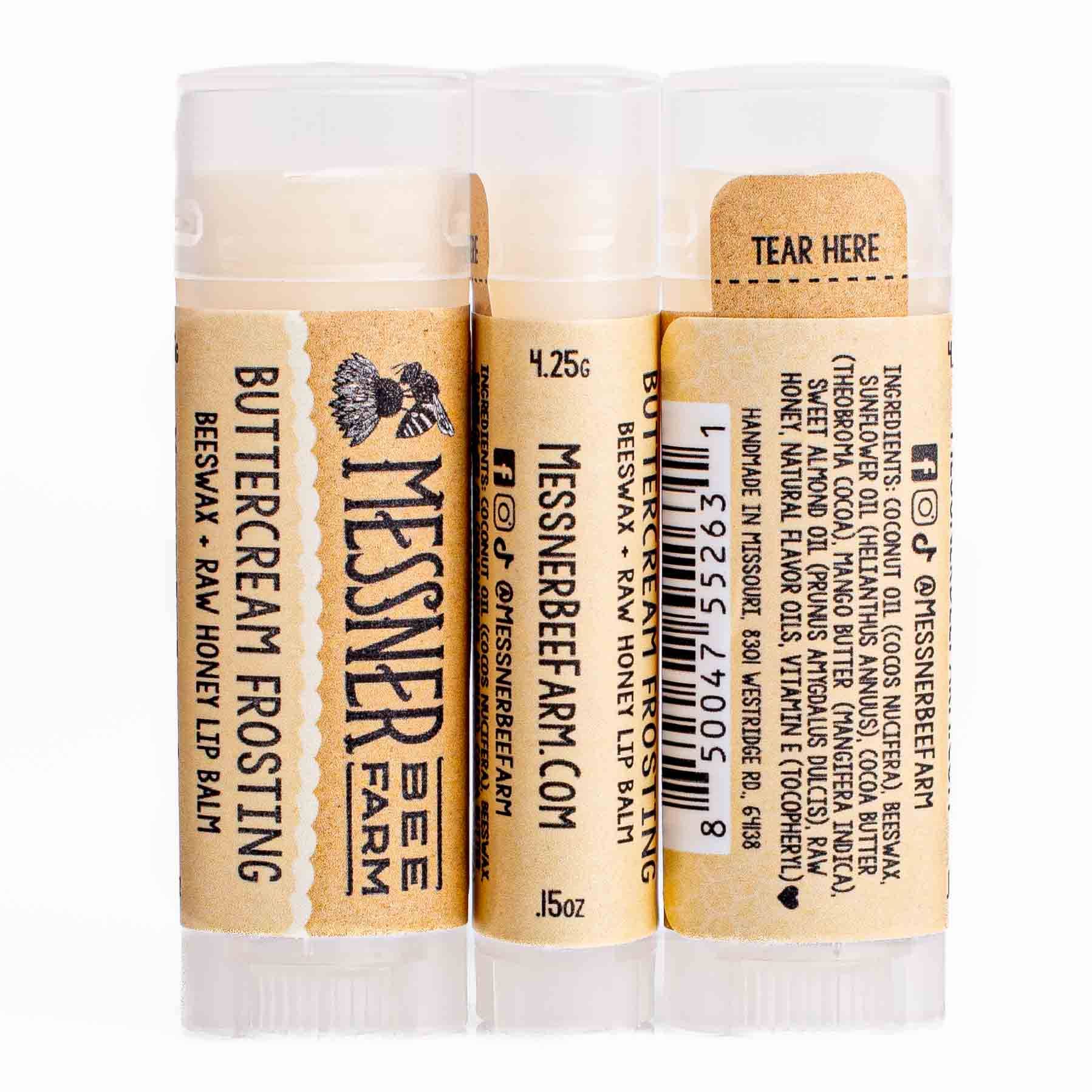Buttercream Frosting Lip Balm Messner Bee Farm