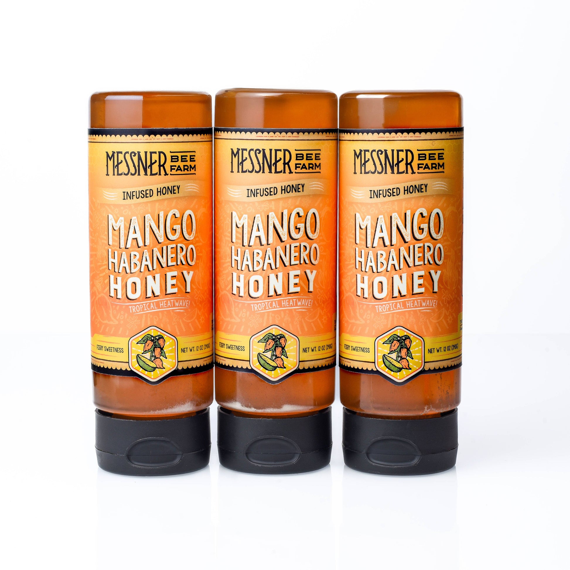 Mango Habanero - Infused Honey / Tropical & Spicy / 12oz Messner Bee Farm