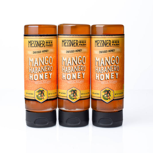 Mango Habanero - Infused Honey / Tropical & Spicy / 12oz Messner Bee Farm