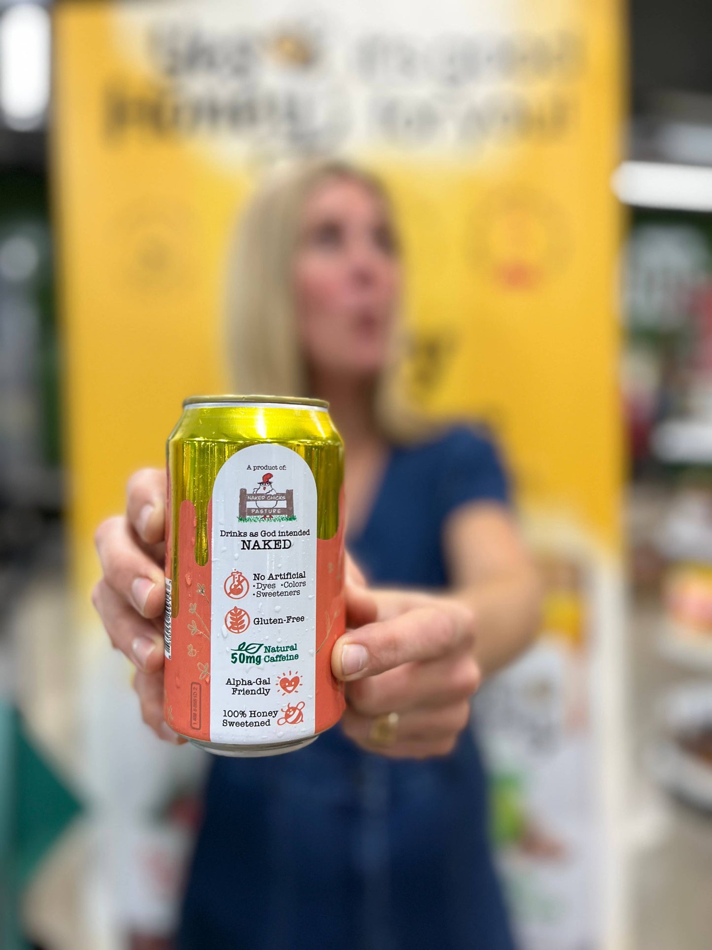 Yes Honey - 100% Honey Sweetened Soda - Peach Vitality Yes Honey