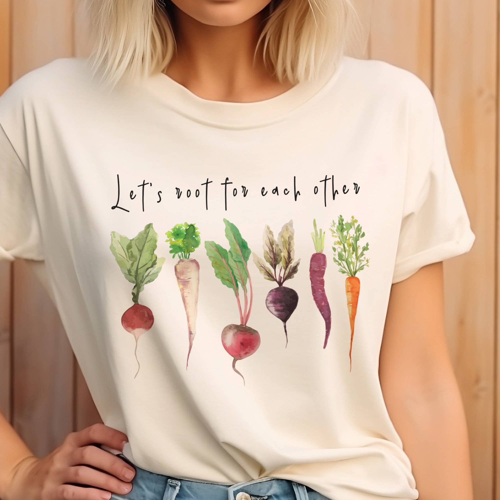 Lets Root Gardening Farmers Market Vegetable Graphic Tee Par.tees by Party On!
