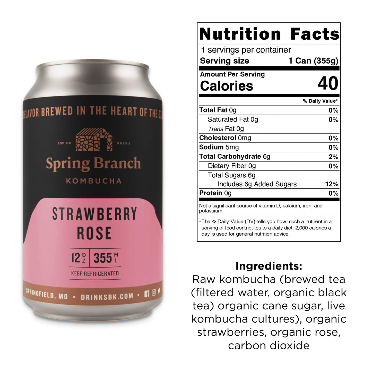 Zen Trio Kombucha Variety 12-Pack Spring Branch Kombucha