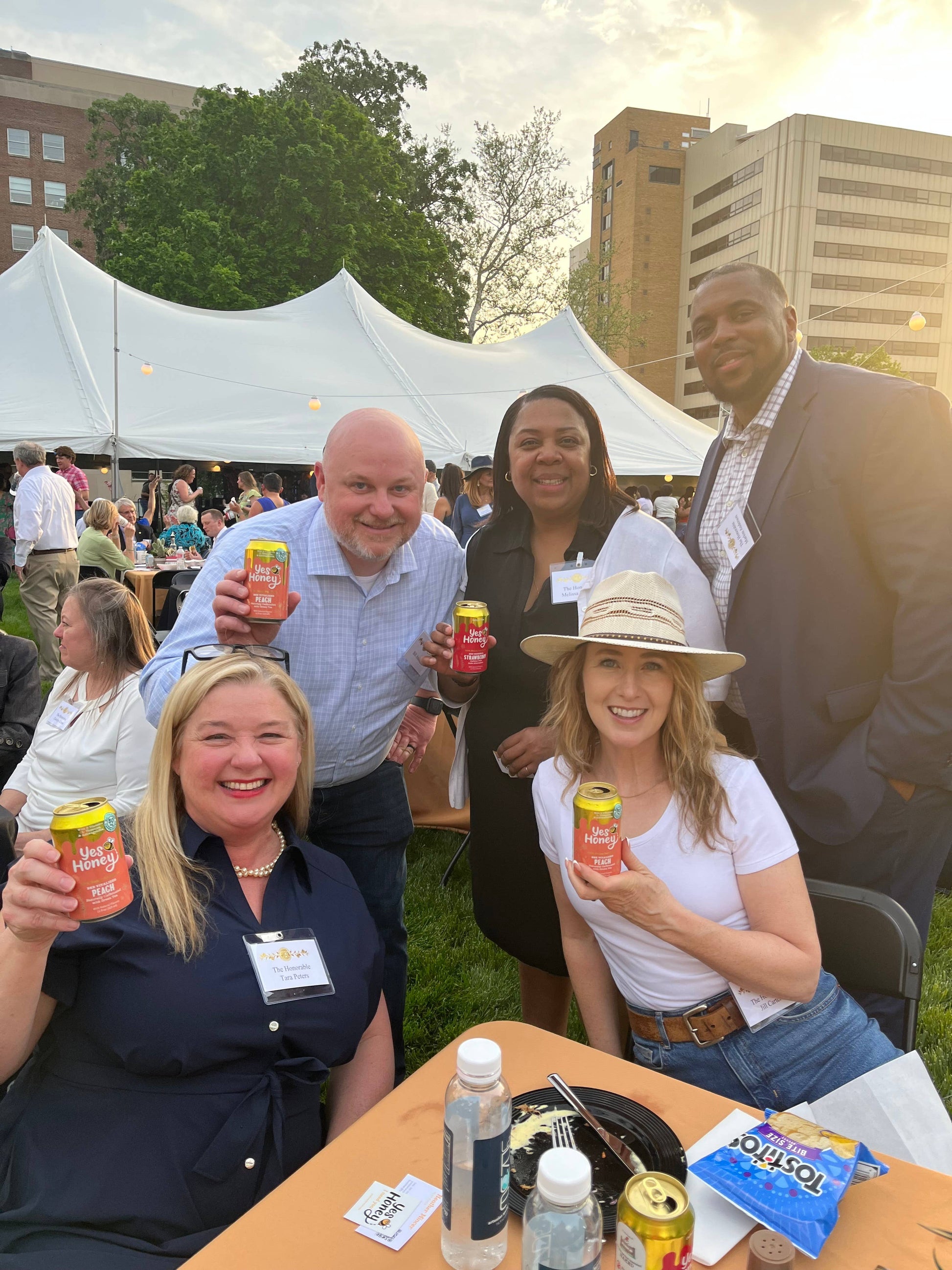 Yes Honey - 100% Honey Sweetened Soda - Peach Vitality Yes Honey