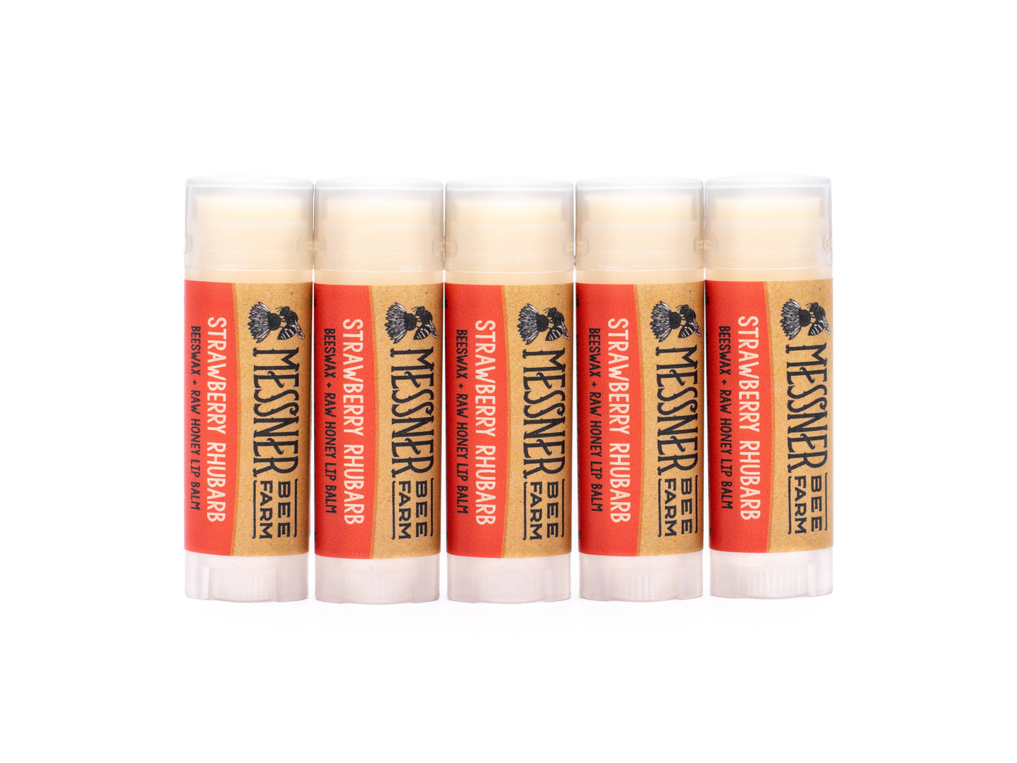 Strawberry Rhubarb Lip Balm Messner Bee Farm