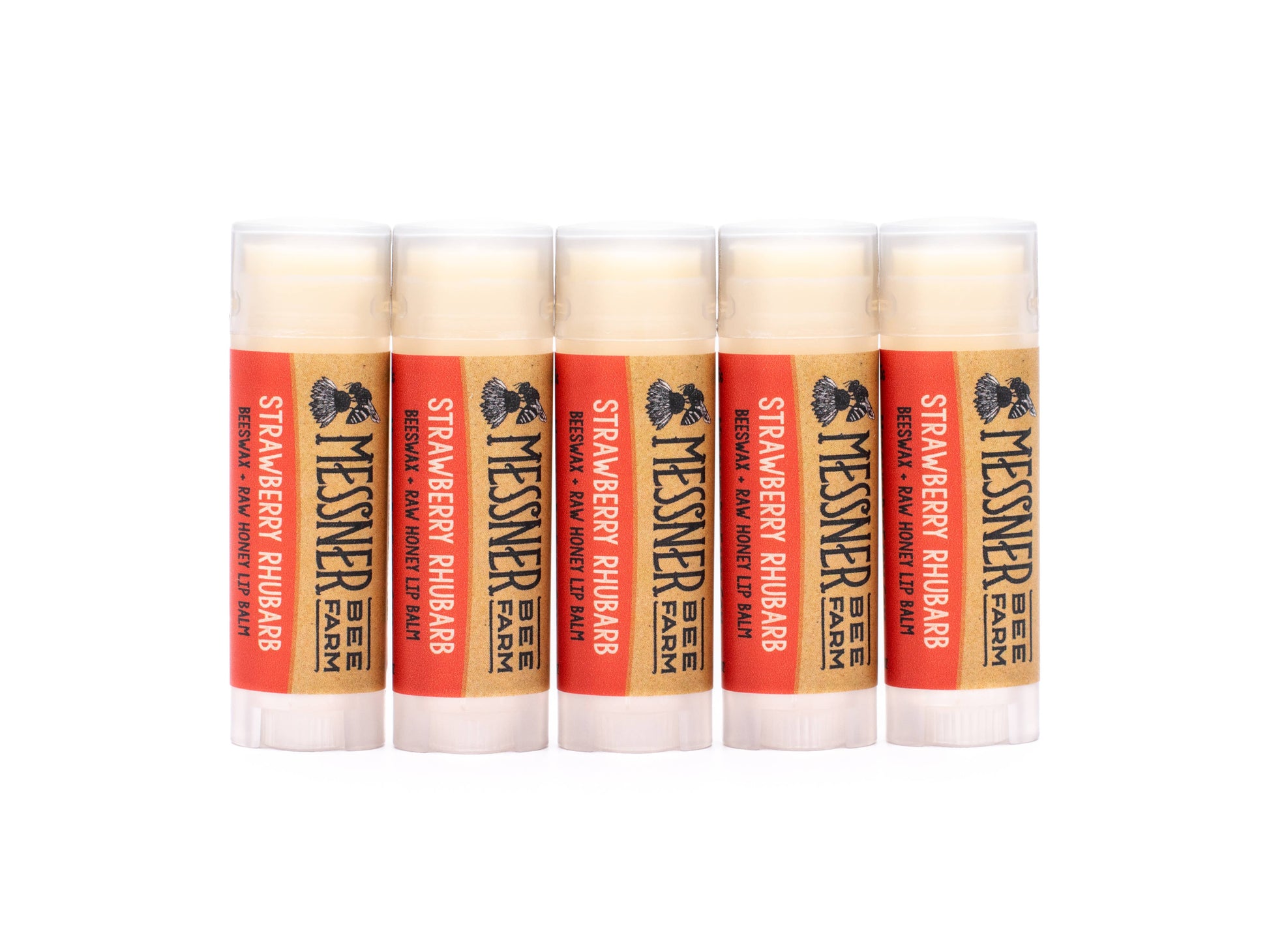 Strawberry Rhubarb Lip Balm Messner Bee Farm