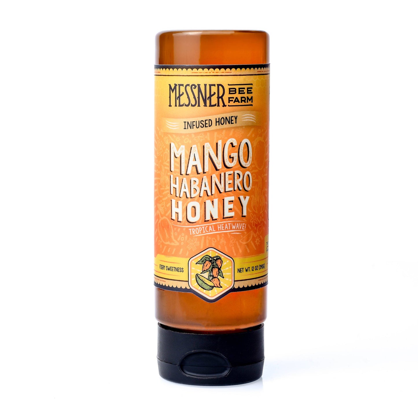 Mango Habanero - Infused Honey / Tropical & Spicy / 12oz Messner Bee Farm