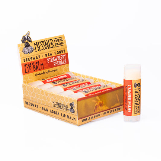 Strawberry Rhubarb Lip Balm Messner Bee Farm