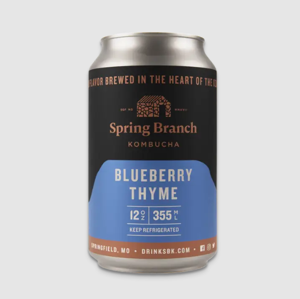 Spring Branch Kombucha - Low Sugar, Gluten-Free, Vegan, 12 oz Spring Branch Kombucha