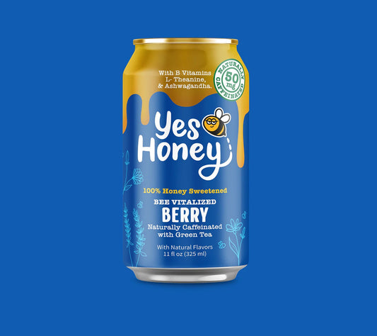 Yes Honey - 100% Honey Sweetened Soda - Berry Yes Honey
