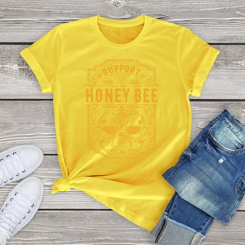 Trendy Honey Bee T Shirt For Women