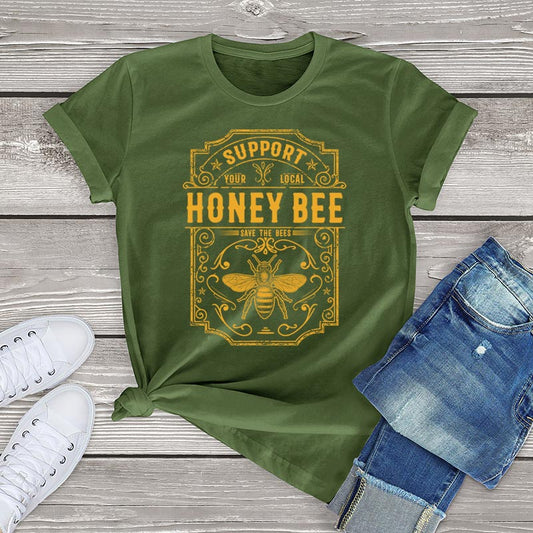 Trendy Honey Bee T Shirt For Women