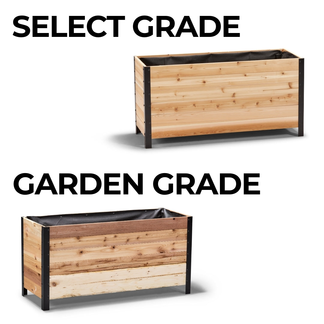 18" x 48" Planter Box - 24" TALL / Select Grade - Harvick Farms 
