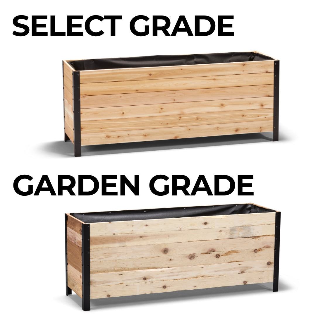 18" x 60" Planter Box - 24" TALL / Select Grade - Harvick Farms 