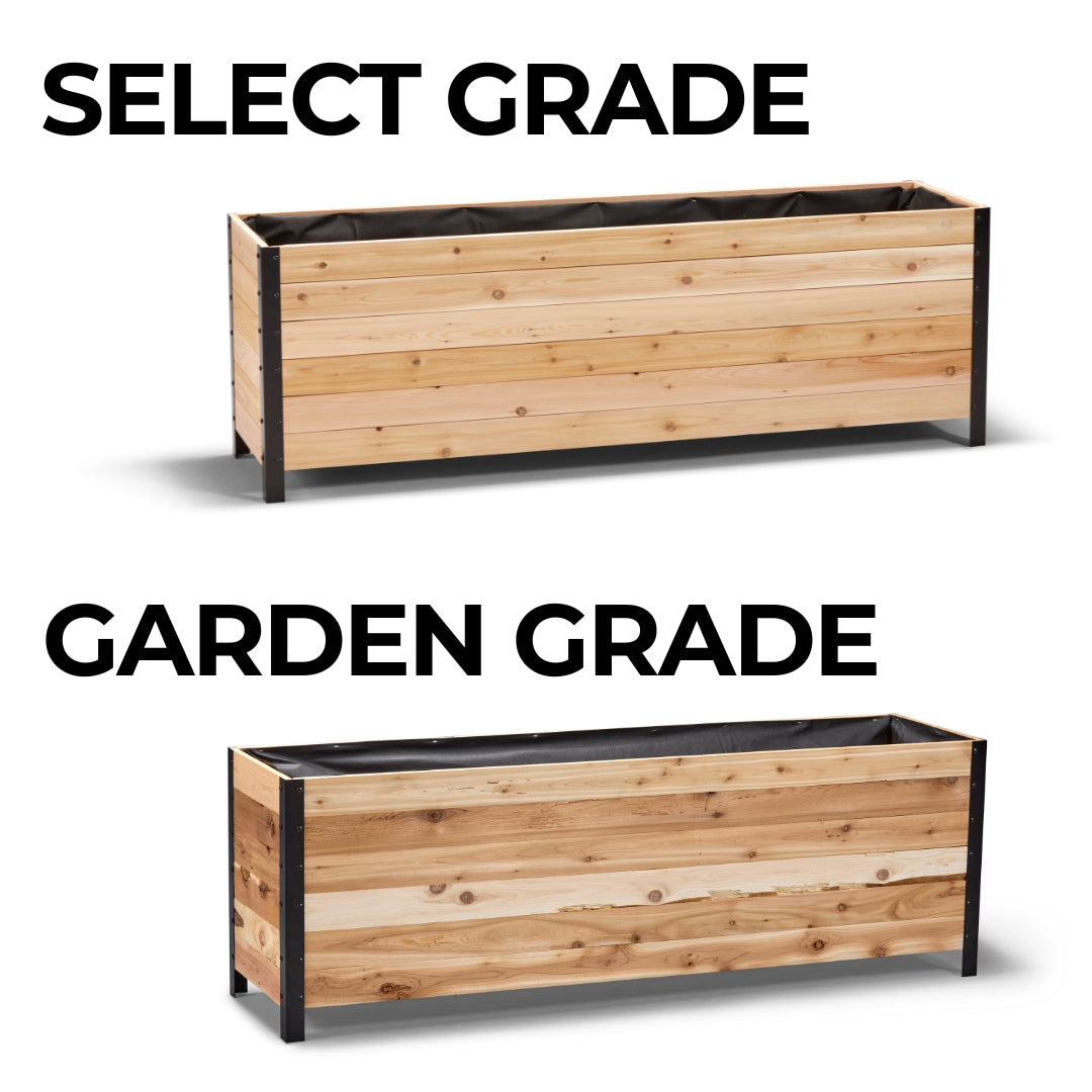 18" x 72" Planter Box - 24" TALL / Select Grade - Harvick Farms 