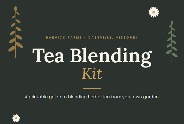 Tea Blending Kit: Printable Herbal Tea Guide, Recipes & Labels