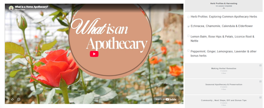Build Your Home Apothecary Course