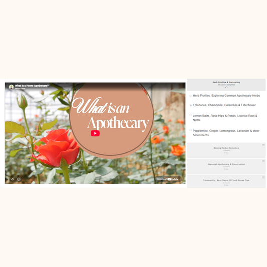 Build Your Home Apothecary Course - Harvick Farms