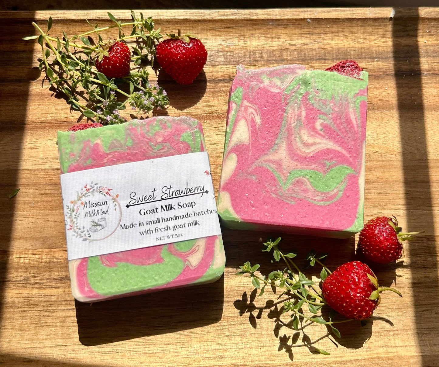 Sweet Strawberry Goat Milk Soap Missouri MilkMaid