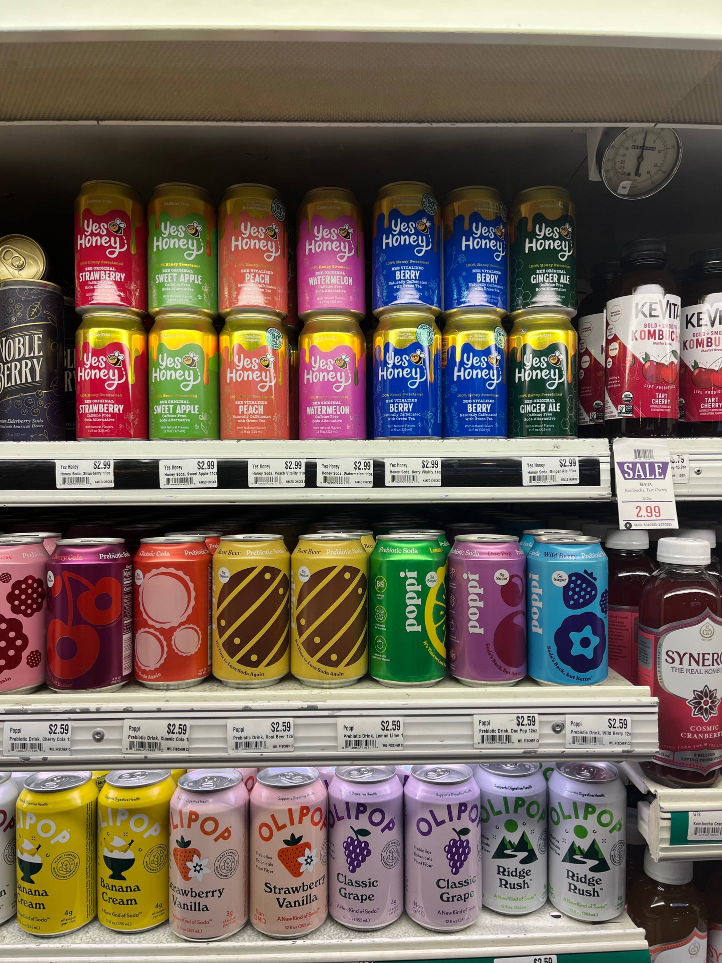 Yes Honey - 100% Honey Sweetened Soda - Peach Vitality Yes Honey