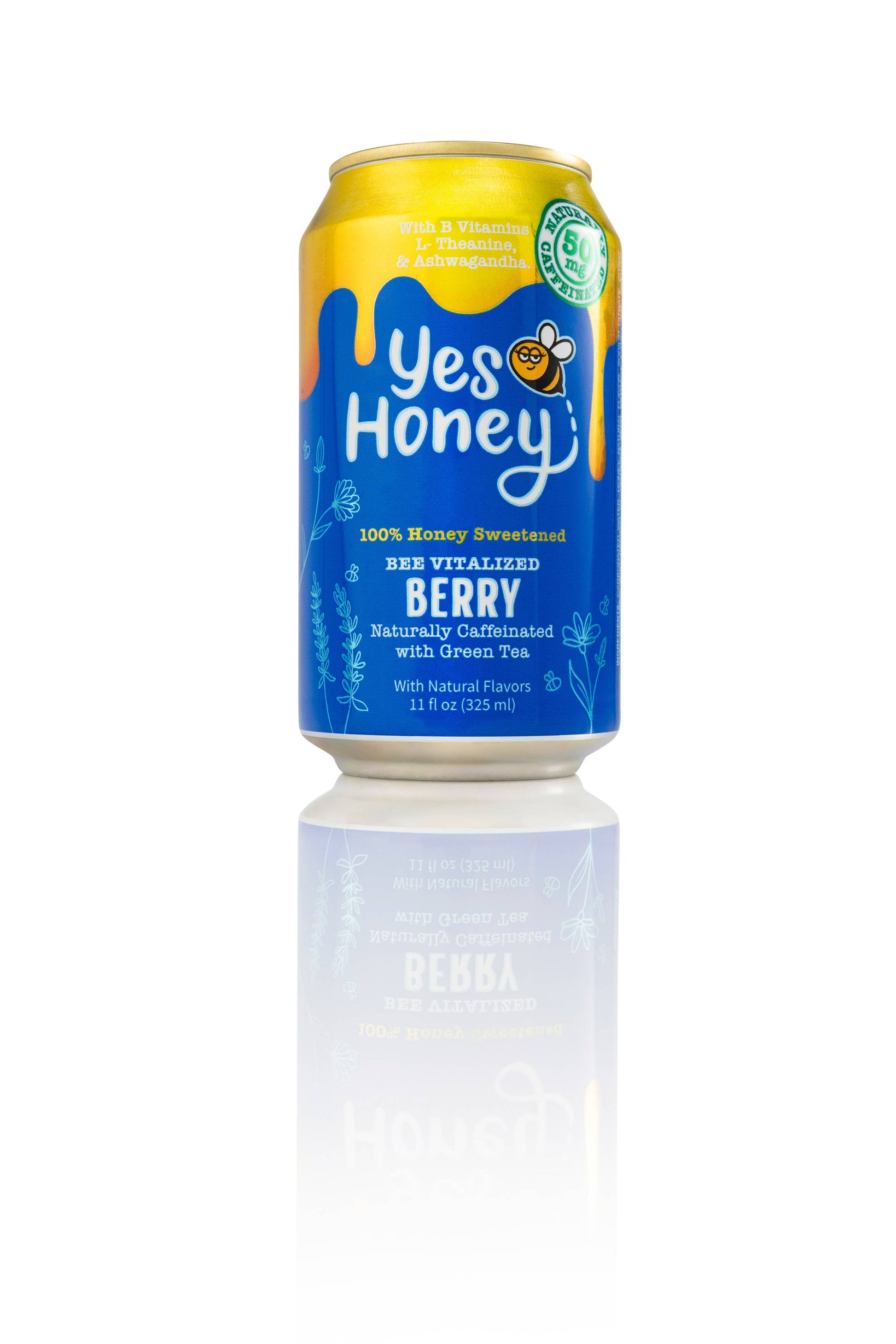 Yes Honey - 100% HoneySweetened Soda Sparkling Berry Tea Yes Honey