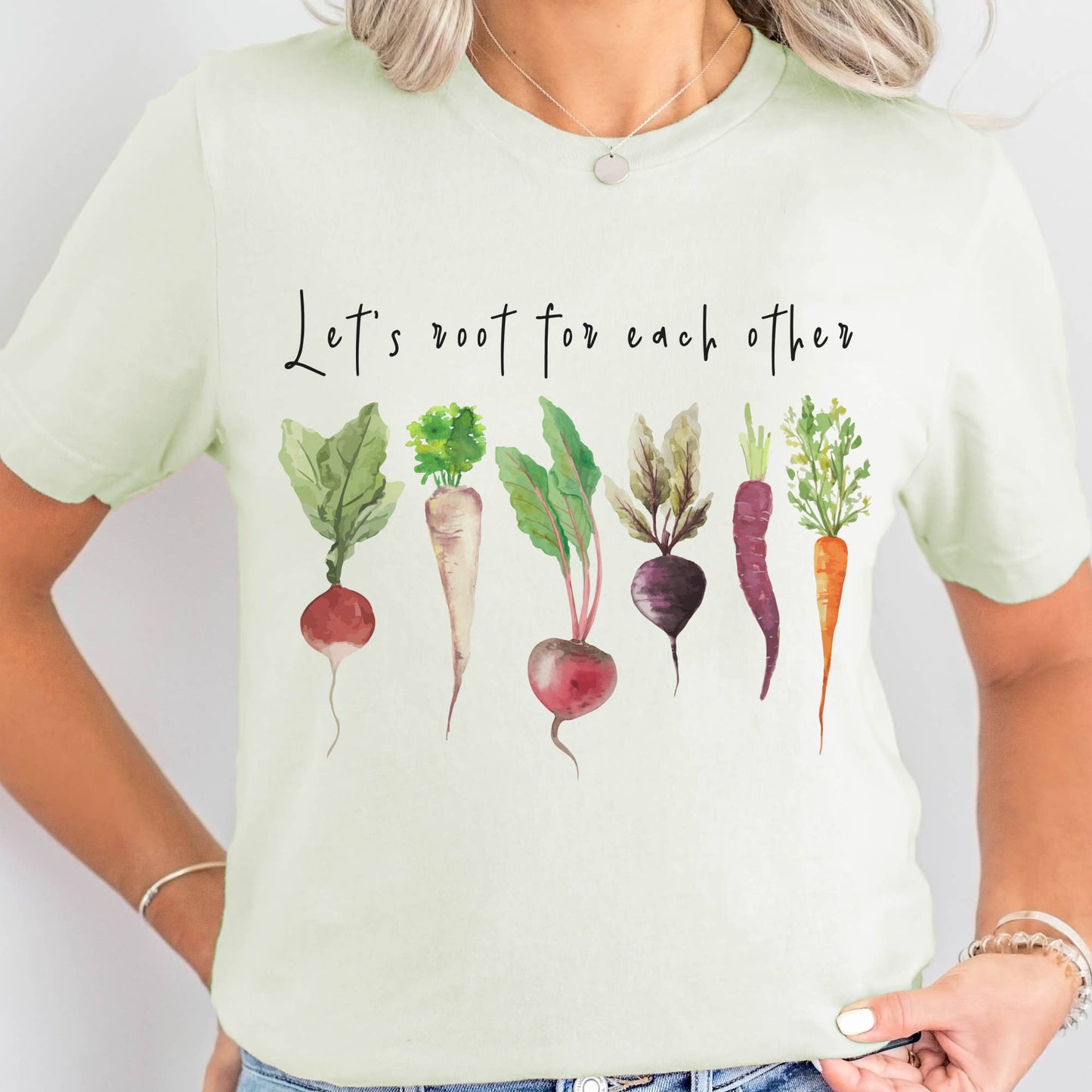 Lets Root Gardening Farmers Market Vegetable Graphic Tee Par.tees by Party On!