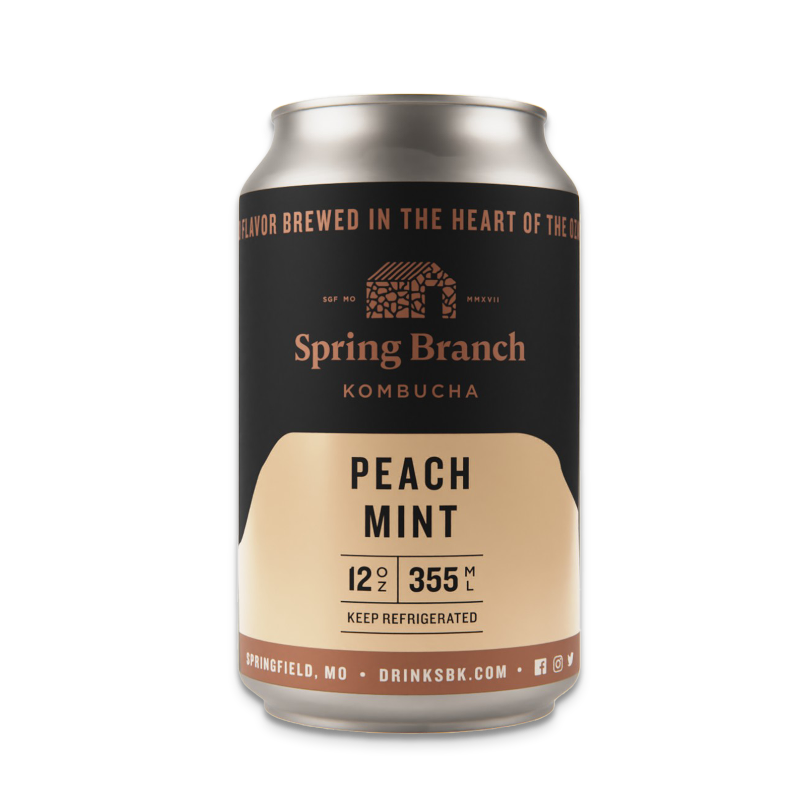 Peach Mint Kombucha - Harvick Farms 