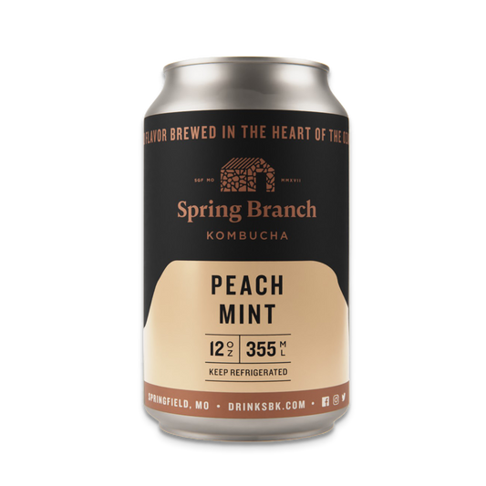Peach Mint Kombucha - Harvick Farms 