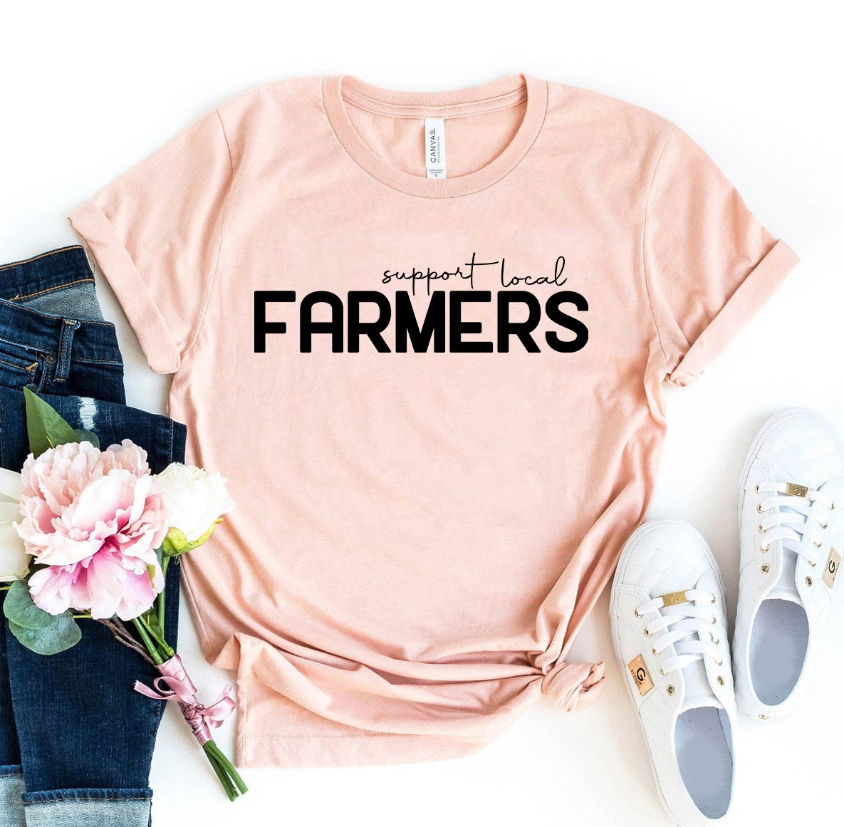 Support Local Farmers T-shirt - Harvick Farms 