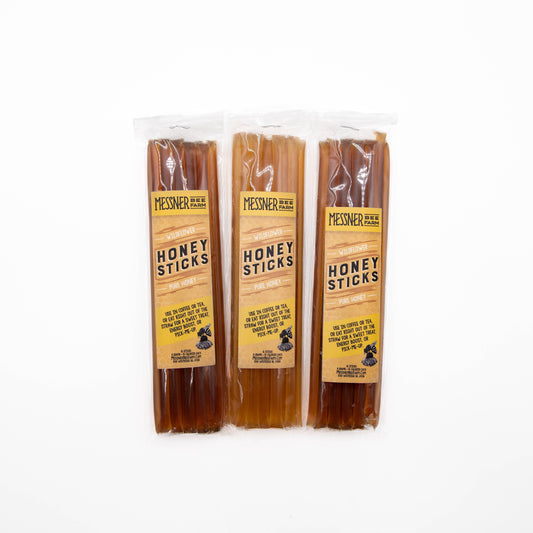 Honey Sticks Wildflower Honey- Pack of 16 Messner Bee Farm