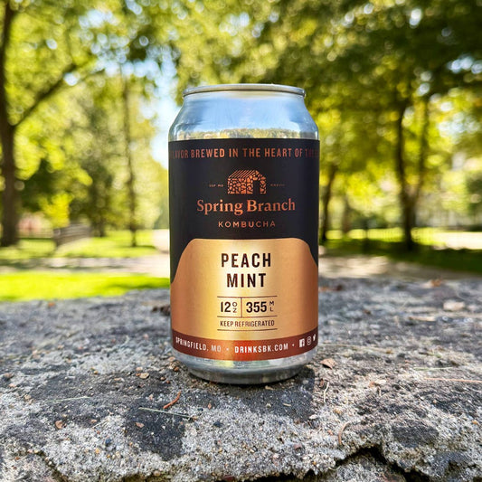 Peach Mint Kombucha - Harvick Farms 