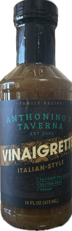 Anthonino's Taverna Italian Vinaigrette Salad Dressing 16 FL Two Men and a Garden