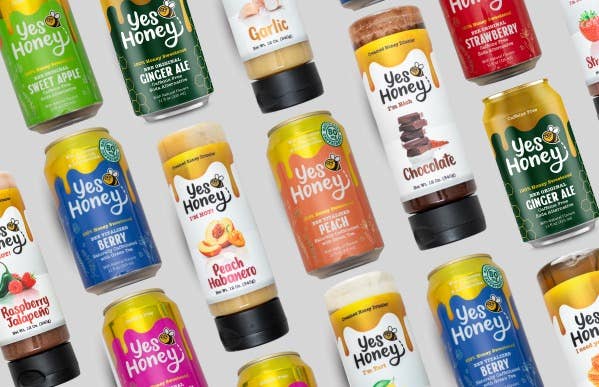 Yes Honey - 100% Honey Sweetened Soda - Peach Vitality Yes Honey