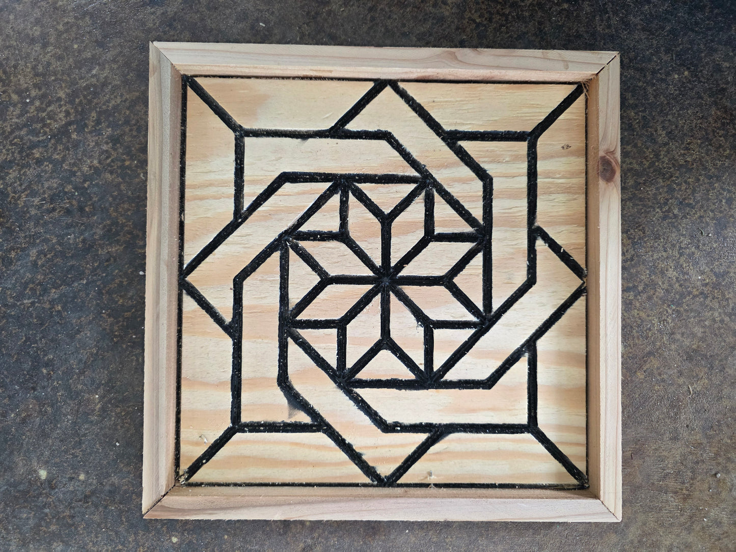 Wooden Barn Quilt 12"x12"