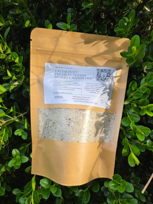 Umami Dust:  Premium Oyster Mushroom Powder - 2oz Harvick Farms