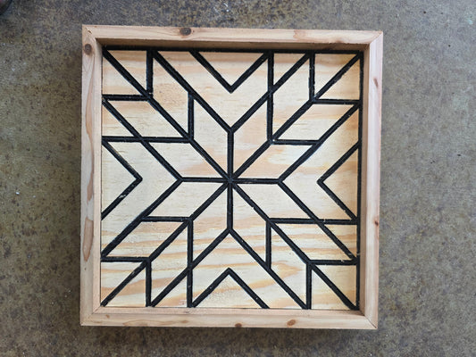 Wooden Barn Quilt 12"x12"